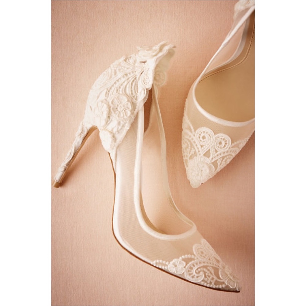 BHLDN Vince Camuto Victoria Pumps In Ivory